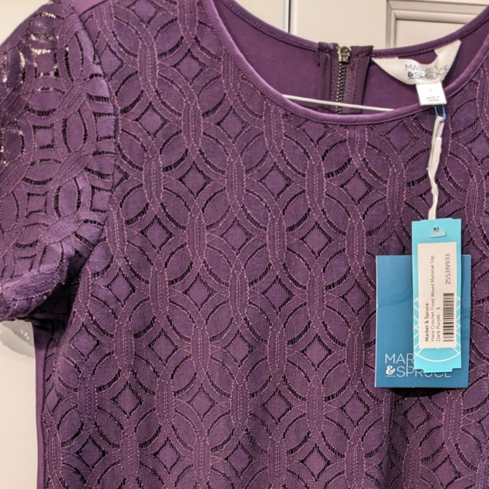 Market and Spruce NWT purple top